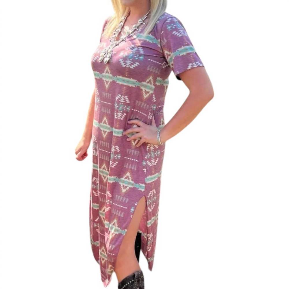NEW STERLING KREEK river maxi dress - plus in red - Picture 2 of 2